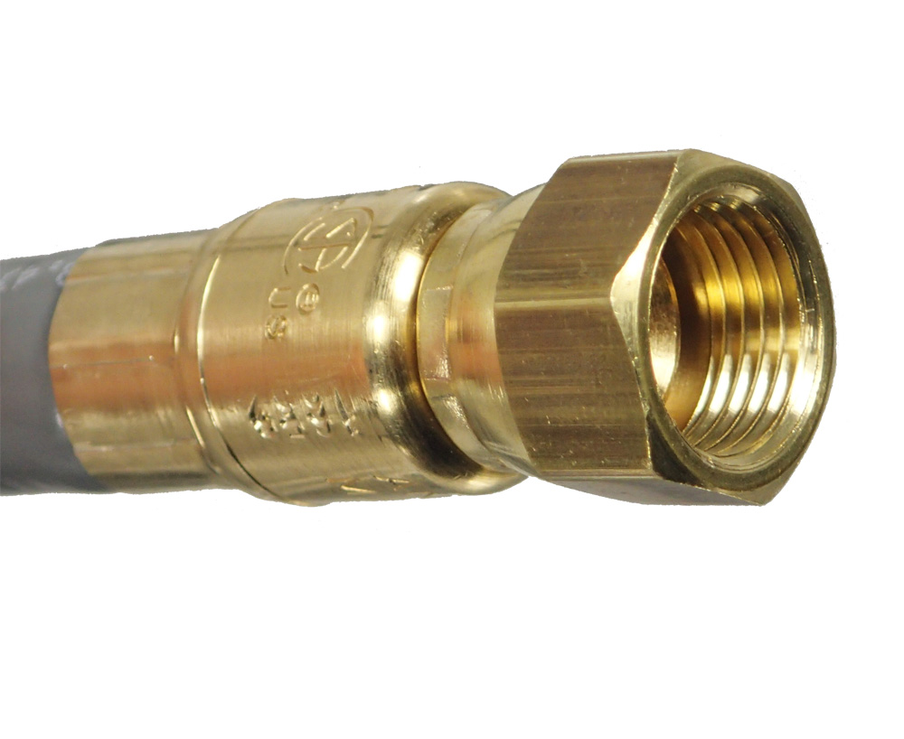 3pcs Brass 3/8'' NPT-Natural Gas Quick Connect Fittings Propane Hose Connector 