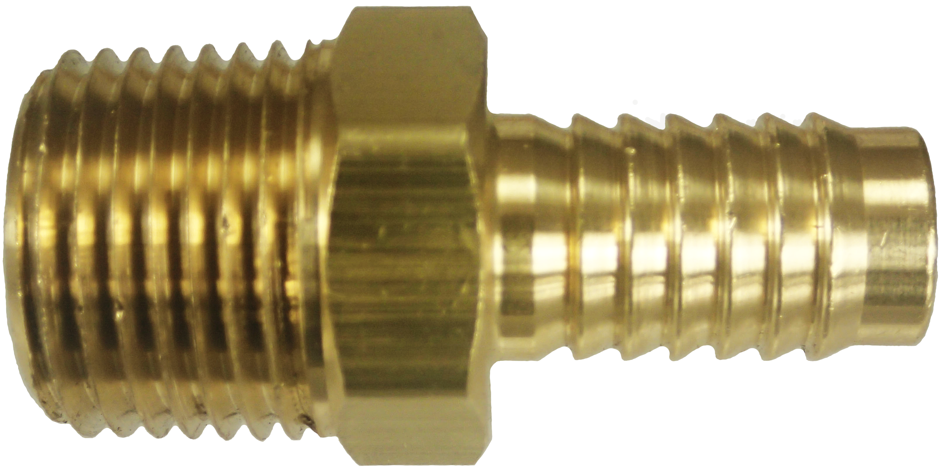 hose shank is .636" Gast Vacuum Compressor Brass Hose Shank 3/8" NPT to O.D 